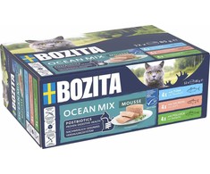 BOZITA Mousse Mix Ocean – šlapias kačių maistas – 12x85g