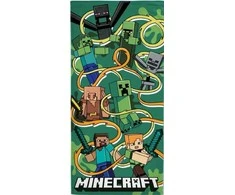 Brandmac Minecraft Sketch Mobs vonios rankšluostis, paplūdimio rankšluostis 70x140cm