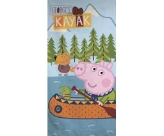 Brandmac Peppa Pig Kayak vonios rankšluostis, paplūdimio rankšluostis 70x140cm