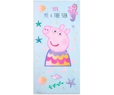 Brandmac Peppa Pig ir jūra rankšluostis, paplūdimio rankšluostis 70x140cm