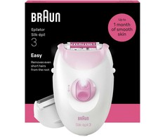 Braun Silk·épil 3 epiliatorius su laidu, rožinis
