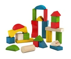 BRIO - 25 raštuotos medinės kaladėlės (30112)
