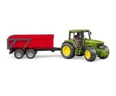 Bruder - John Deere 6920 su apverčiama priekaba, raudona (02057)