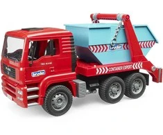 BRUDER konteinerių sunkvežimis MAN TGA Skip Container Truck, 02741