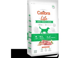 Šunų Maistas - CALIBRA Life Suaugusių Šunų Maistas Vidutinio Dydžio Veislių Su Aviena 27% Baltymų 16% Riebalų 12kg