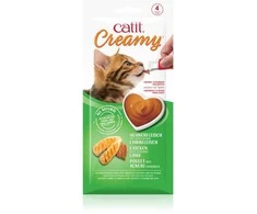 Catit Creamy - Premium Treat for Cats - vištiena su ėriena, 4x10g
