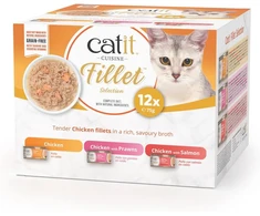 Catit - Cuisine vištienos filė įvairių rūšių pakuotė, 12 x 75 g