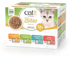 Catit - Cuisine TastyBites - Įvairių užkandžių pakuotė - 12 vnt. po 75 g