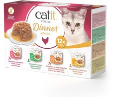Catit - Dinner Dual-layer Wet Food for Cats - Multipack vištiena - 12x75g