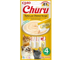 INABA Churu Tunas su sūriu Receptas - skanėstai katėms - 4x14 g