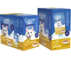 Clever cat - Clever Cat Pouches - vištiena - 12-pack