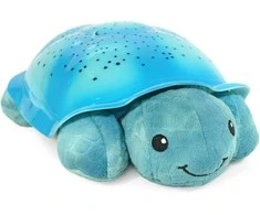 Cloud B Twinkling Twilight Turtle grojantis ir šviečiantis migdukas, mėlynos spalvos