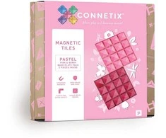 Connetix – Pagrindo plokštė – Pastelinė rožinė ir uoginė – (CT-P-PB002-BP)