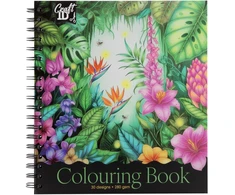 Craft ID - Colouring book - 30 designs - Flowers (CR5027/GE)