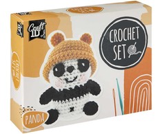 Craft ID - nėrimo rinkinys panda, 9x8x13cm - (K-CR1703/GE)