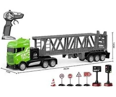 Crazon - Truck R/C w. kabykla ir ženklai 1:16 2,4 GHz, žalia (534662)