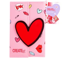 Create It! - Makeup Book Magnet Closure Heart (884526)