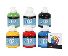 Creative Toys A-Color – Akriliniai dažai – Matiniai – 6 x 500 ml (32132)