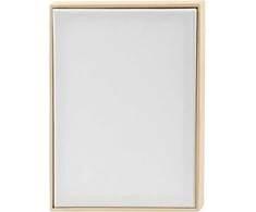„Creativ“ (Rinkinys) Ištempta drobė su rėmu - A4 - dydis 29,7x21 cm - 280 g - baltas (25741)