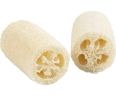 Creativ Company - Natūrali lufos kempinė - šviesiai natūrali - ilgis: 10 cm, skersmuo: 5,5-8 cm, 2 vnt./1 pakuotė (70028)