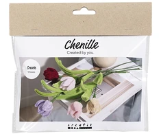 DIY Kit - Šenilinės gėlės