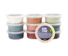 Silk Claycreative Toys Šilko molis - dulkėti dažai 10 x 40 g (79154)