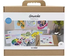 „Creativ“ pradedančiųjų rinkinys guašui – paveikslai – įvairios spalvos (977852)