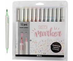 Dynabook Creativ Eskizų žymeklis - pastelinės spalvos, 12 vnt. (37380)