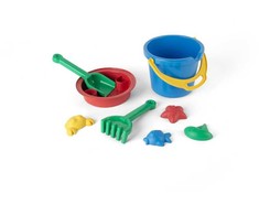 Dantoy - Klasikinis perdirbtų mėlynų kibirėlių rinkinys tinklelyje (1433)