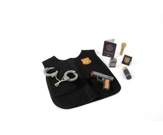 Dantoy - Policeman play set in wood, 7 pcs (5714)