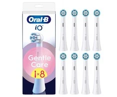 „Oral B iO“ serijos švelnios priežiūros keičiamos galvutės – „Baltas“ – 8 vnt.