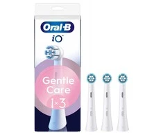„Oral B“ iO serijos švelnios priežiūros keičiamos galvutės – „Baltas“ – 3 vnt.