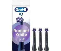 KOŃCÓWKI ORAL-B IO RADIANT Baltas WB-3 Juodas (3-PAK)