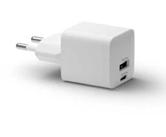 dbramante1928 - Įkrovimas - Sieninis įkroviklis GaN - USB-C+USB-A 25W+18W EU - Baltas