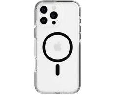Dėklas Tech21 – Evo Crystal – Dangtis – iPhone 16 Pro Max – Crystal MagSafe – juodas