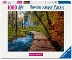 Ravensburger Dėlionė 1000 vnt. - Rudeninis medinis takas
