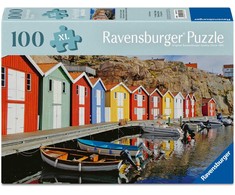 Dėlionė Ravensburger - Spalvingi namai Švedijoje 100p reklama (12001730)