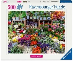 Ravensburger Dėlionė 500 vnt. - Gėlių turgus Prancūzijoje