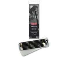Derwent - Artists Juodas &amp; Baltas, 6 pcs Tin(601097)