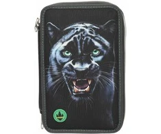 Dino World - Adventure World Triple Pieštukas Case LED PANTHER - Dark Pilkas