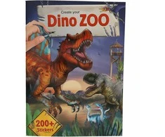 Dino World Dino pasaulis – spalvinimo knygelė „Sukurk savo DINO zoologijos sodą“ (413606)