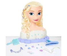 Maki Lėlė Didelė Plaukų Šukavimo Ir Formavimo Galva Prabangi Princesė Disney Elsa Frozen +priedai