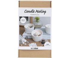 DIY Kit - Žvakių gamybos rinkinys, rožinė, smėlio, balta, kreminė, 1 pakuotė (977857)