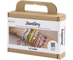 Diy Kitcreative Toys „Pasidaryk pats“ mišinys – mini papuošalai – spalvingos apyrankės (977616)