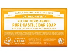 Dr. Bronner's - Citrusinių apelsinų skonio muilo gabaliukas, 140 g
