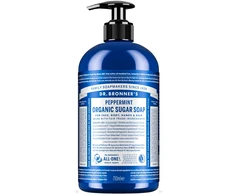 Dr. Bronner's ekologiškas cukraus muilas su pipirmėtėmis, 710 ml