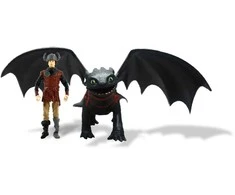 Dragons How to train your dragon Smok Szczerbatek i Czkawka Figurki Toothless &amp; Hiccup