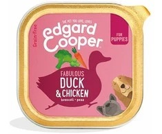 Edgard Cooper – ančių ir vištienos šuniukų paštetas 300 gr – (540700714763)