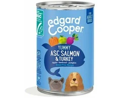 Edgard Cooper - ASC lašišos ir kalakutienos šlapias ėdalas suaugusiems šunims, 400g - (540700964332)