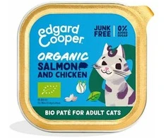Edgard Cooper – Cat Adult Vetfood Paté ekologiškas lašiša/vištiena – 85g